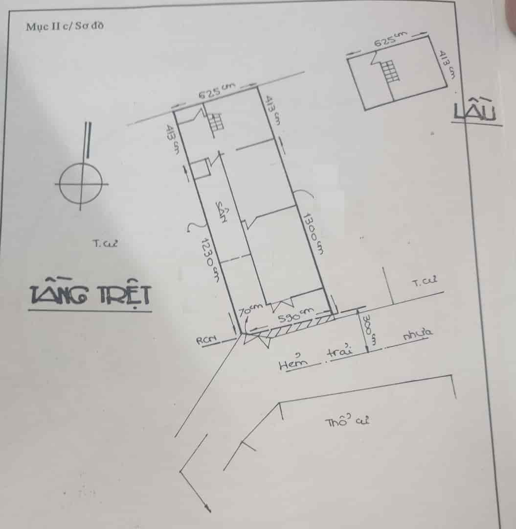 1 Đời chủ bán nhà HXH 8m Nguyễn Văn Đậu, Phan Văn Trị, 6.3x17.5m, 2 tầng cũ, 15.9 tỷ.