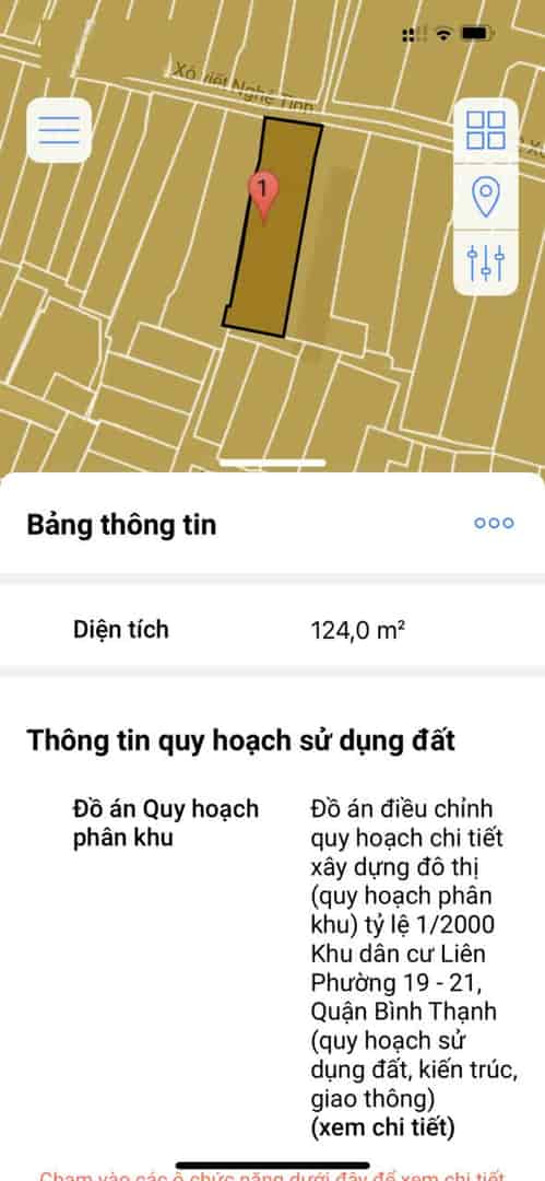 Bán lô đất trống, HXH Xô Viết Nghệ Tĩnh, cầu Thị Nghè, 6x20mm, xây cao tầng, 14.8 tỷ