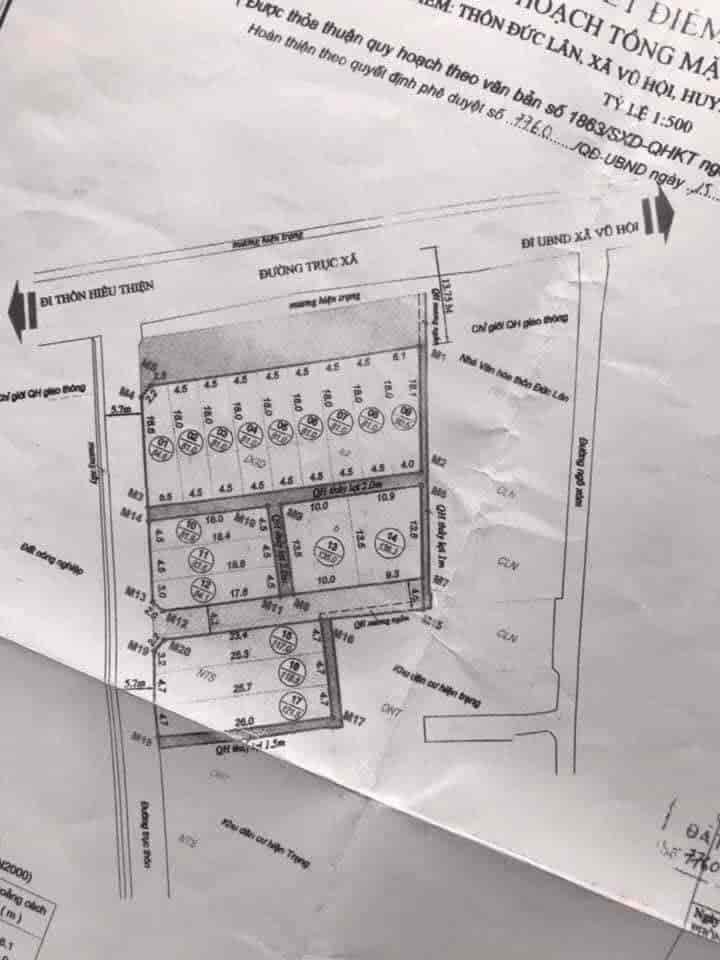 Chính chủ bán lô đất 84m2 tại Vũ Hội, Vũ Thư, Thái Bình, giá chỉ 1tỷ500