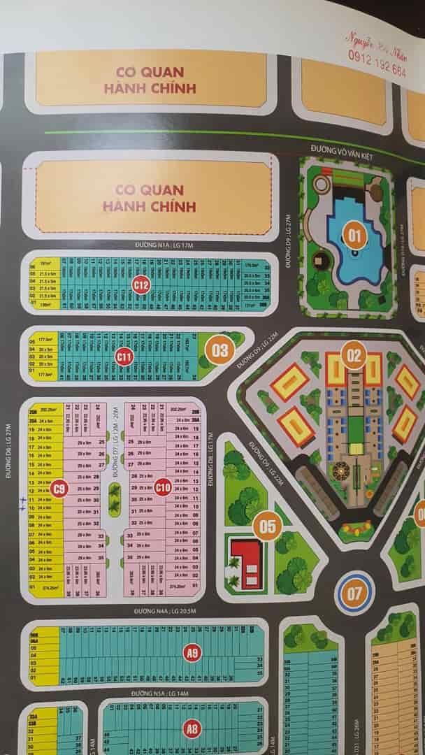 Chính chủ bán 2 nền liền kề lô C9 10 và C9 11 thành phố Vị Thanh, Hậu Giang