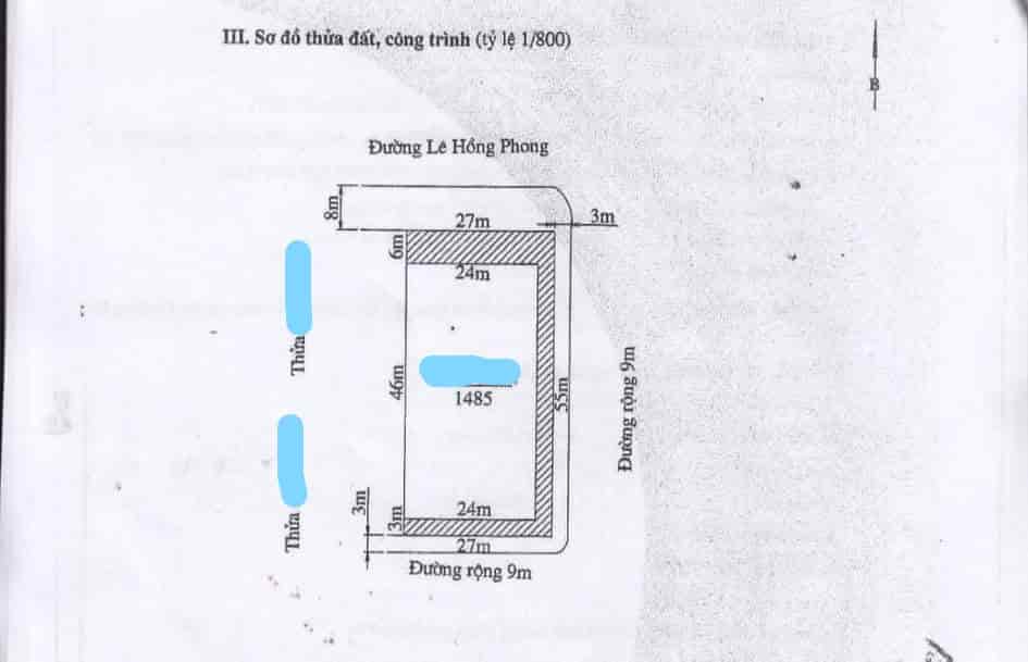 Vip nhất Hải Phòng lô đất 3 mặt tiền Lê Hồng Phong, gần tòa nhà Việt Úc và khu tài chính Hải Phòng