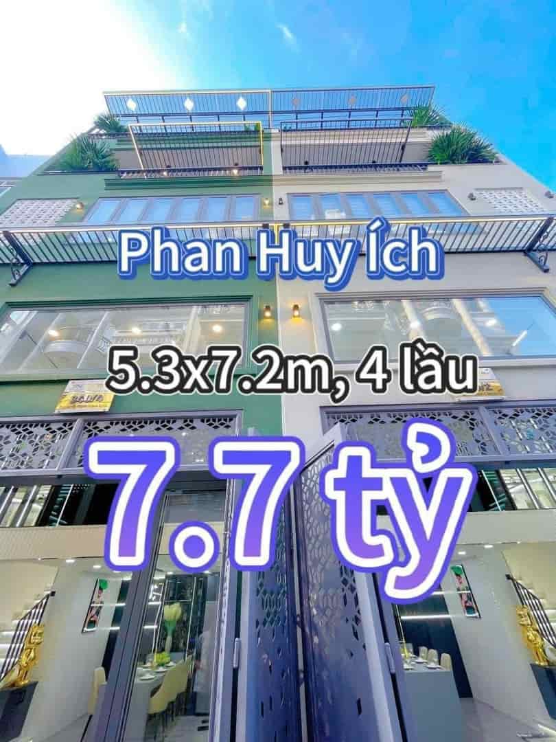 Ngay Emart, Phan Huy Ích, full nội thất, giá chỉ 7.7 tỷ thương lượng