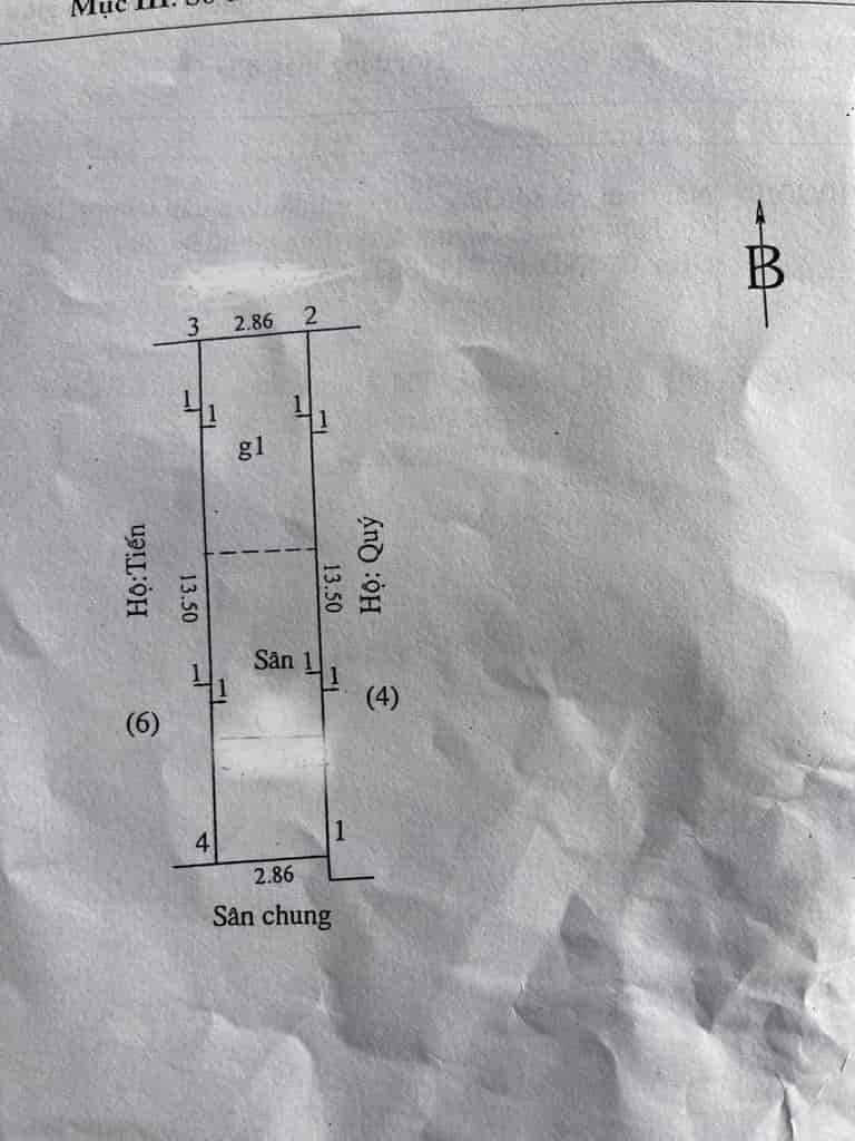 Bán nhà Gia Quất, Thượng Thanh, LB 42m2, 2 tầng cũ 3.1 tỷ 
phân lô, ô tô vào nhà