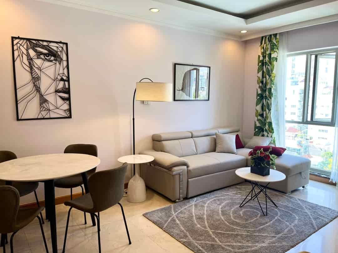 Thuê căn hộ Saigon Pavillon 1 phòng ngủ full đồ đẹp y hình view góc cực thoáng 20tr ở ngay