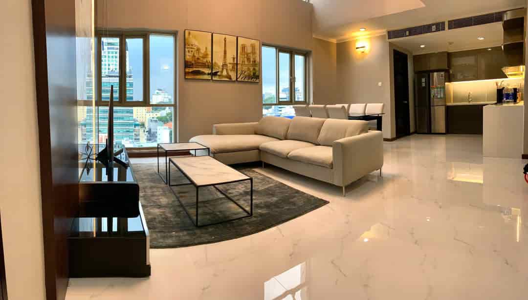 Cho thuê căn hộ Duplex Saigon Pavillon 3PN 145m2 full nội thất cao cấp 50Tr