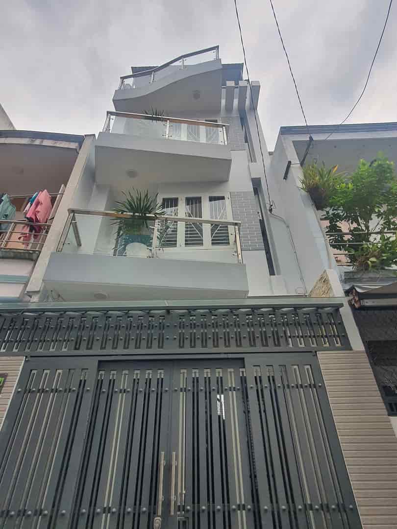 Nhà mới đẹp 4 tầng hẻm xe tải gần chợ Vải Phú Thọ Hòa, giá 6.8 tỷ