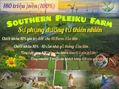 Bán đất  trong nông trại Southern Pleiku Farm giá 200 triệu/1000m2 CK 10%