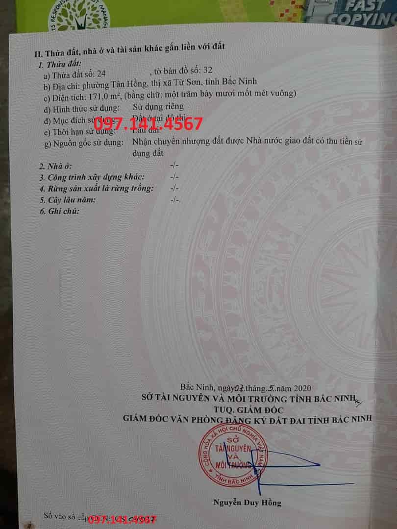 Siêu rẻ, lô góc biệt thự vị trí đẹp, giá siêu rẻ, gự án Phú Điền Đồng Nguyên, Tân Hồng, Từ Sơn