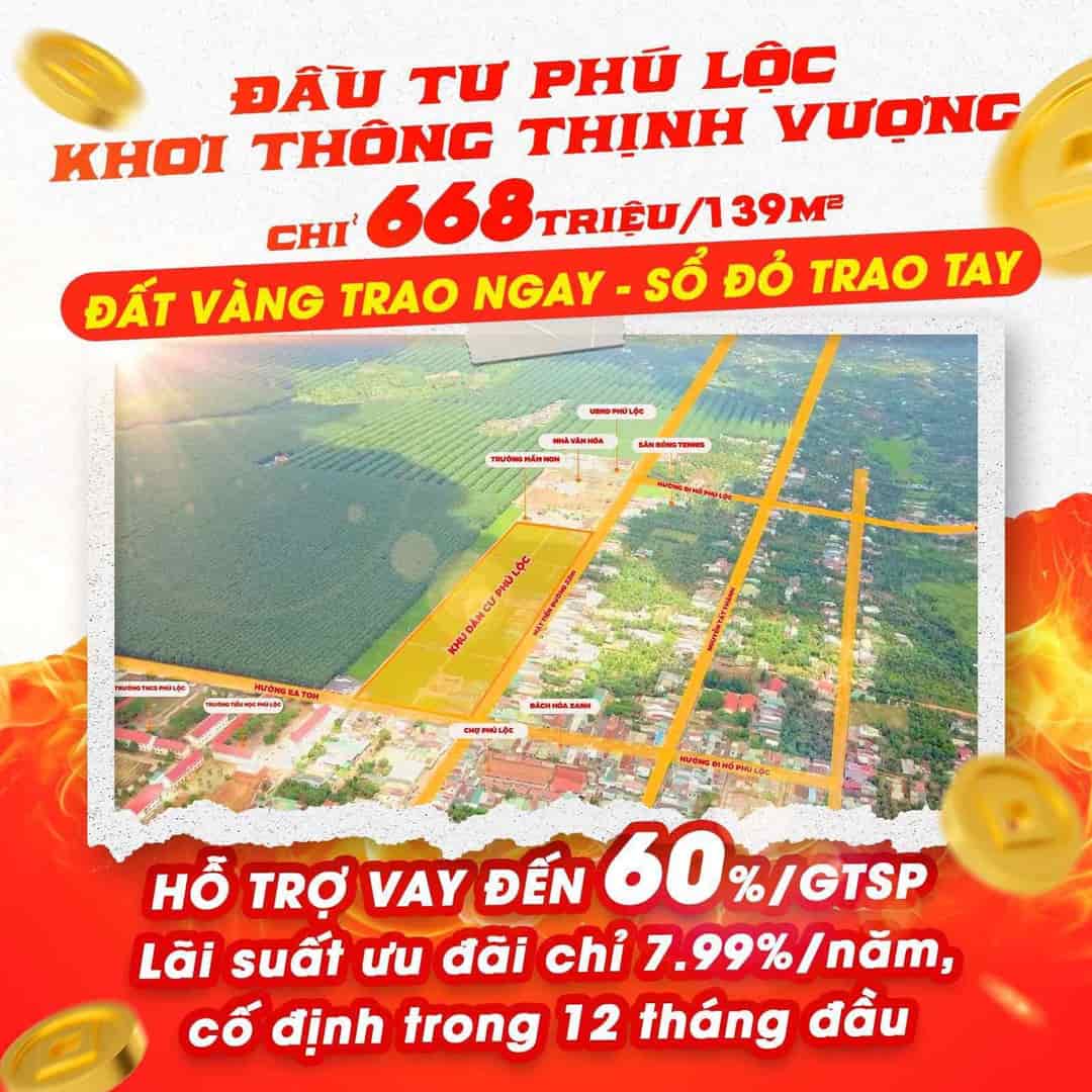 Bán đất có hỗ trợ vay 3 bên Krông Năng, Đắk Lắk