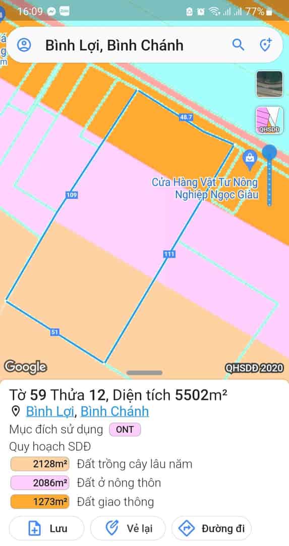 Đất mặt tiền đường Trương Văn Đa, Bình Lợi, Bình Chánh, 7950m2, giá 70 tỷ