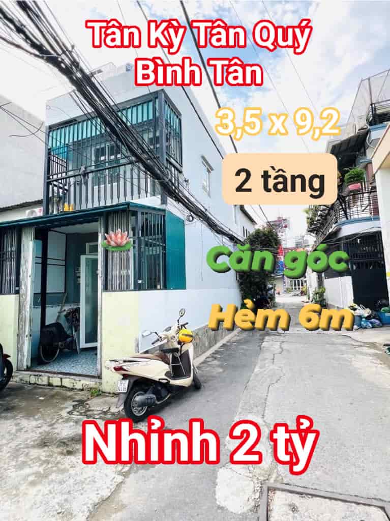 Nhà nhỉnh 2 tỷ Tân Kỳ Tân Quý, BHHA, Bình Tân, 2 tầng 32m2