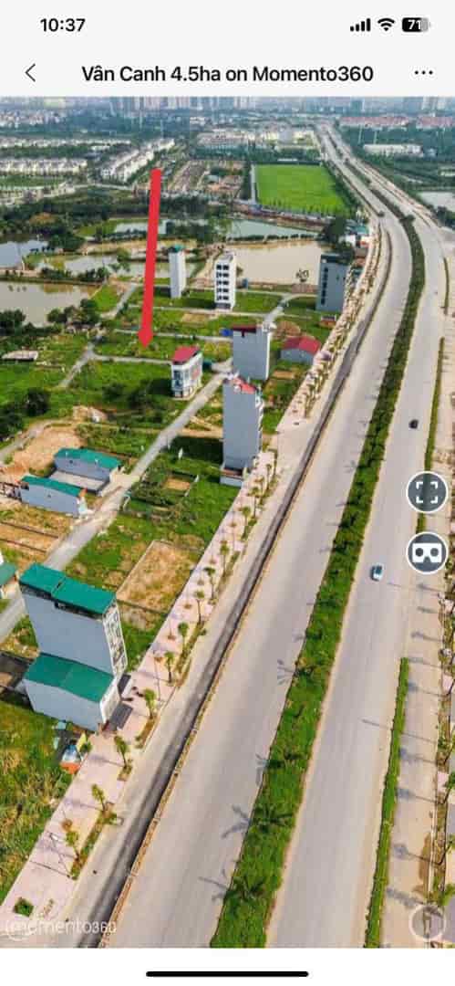 Bán lô đất Vân Canh, Hoài Đức 95m2, số 121 khu dịch vụ 4.5ha, làn 2 đường Vành Đai 3.5