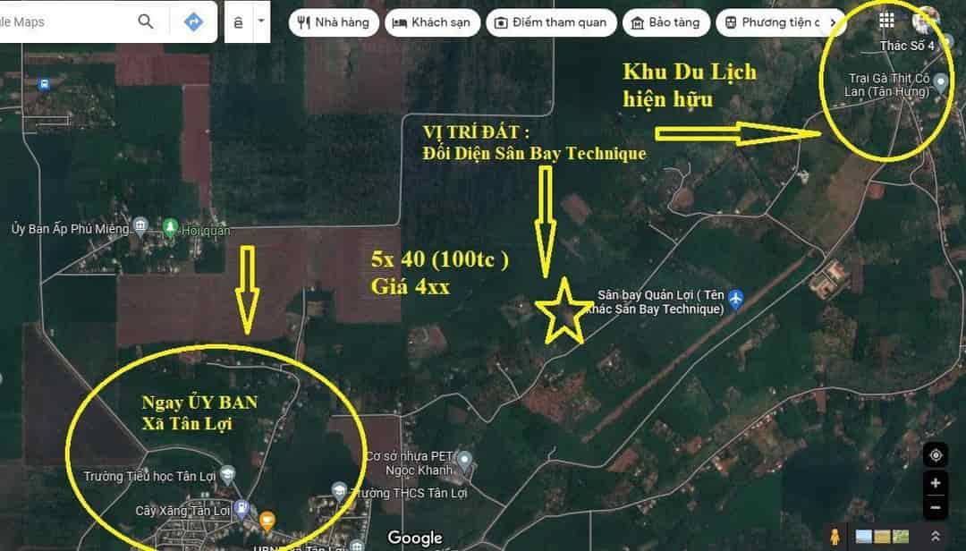 Đất ngộp vành đai sân bay Téchnich Tân Lợi, Hớn Quản, Bình Phước