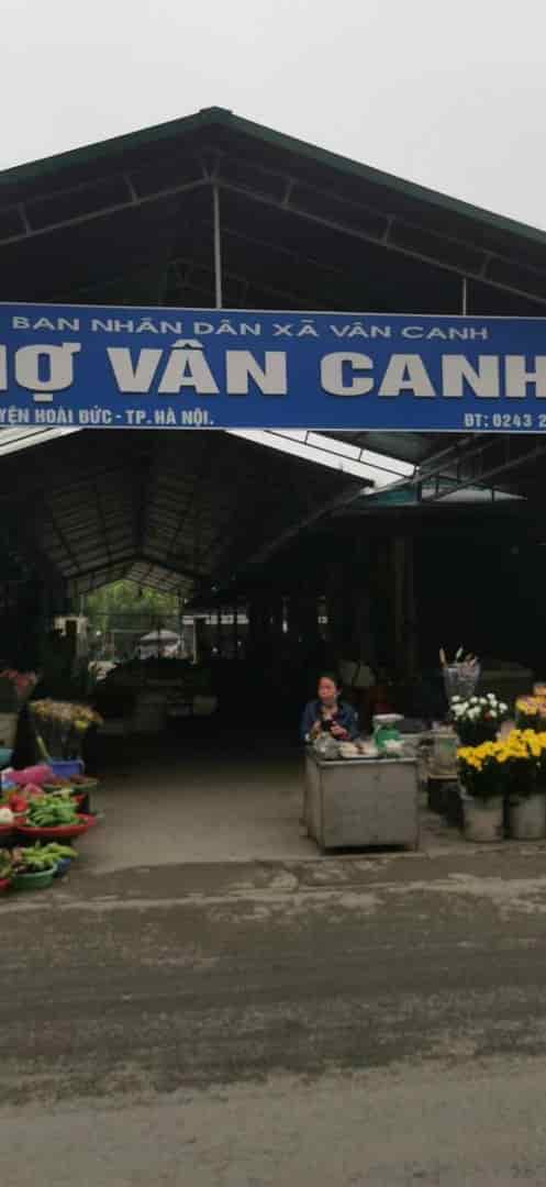 Bán Đất Thổ Cư Vân Canh 70m². Nhà 2 Mặt tiền 5m. 2 Đường Oto vào nhà thoải mái gần chợ vân canh