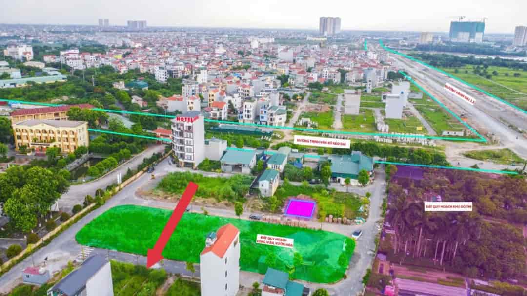 Bán đất dịch vụ Vân Canh khu 1.77ha, 48m2 mặt đường 12m cả vỉa hè view công viên cây xanh