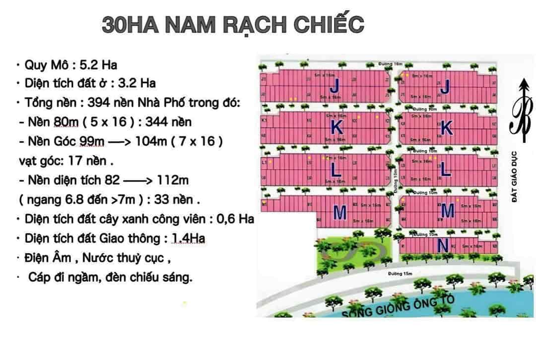 Đât nền sổ hồng 80m2, Rạch Chiếc, tại tung tâm thành phố, quận 2