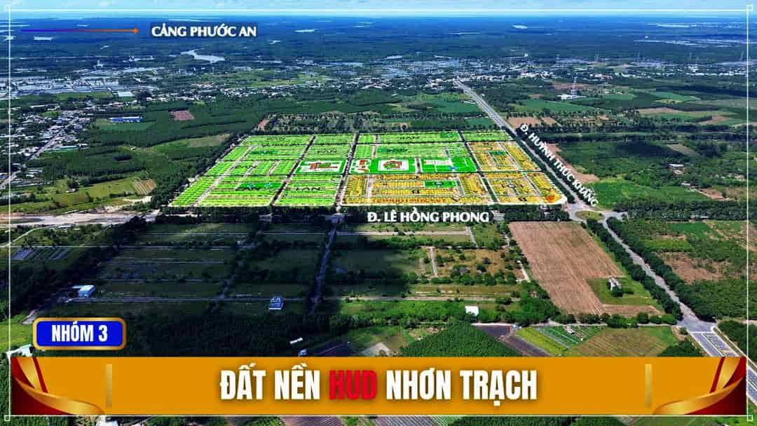 Cần bán nhanh nền nhà vườn 300m2 dự án Hud Nhơn Trạch liền kề cảng Phước An