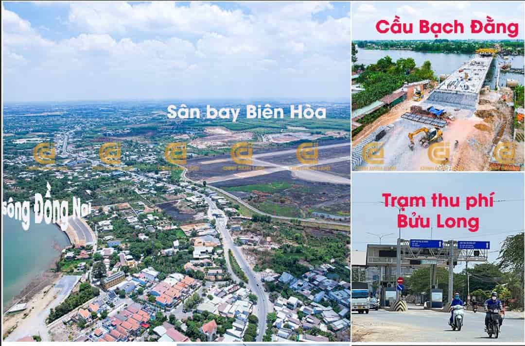 Chỉ từ 450 triệu có ngay nền đất thổ cư, sổ riêng ngay gần trạm thu phí Bửu Long