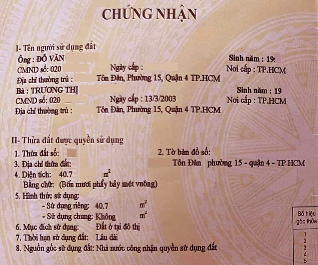 Bán nhà diện tích khủng 41m2, đất dân cư hiện hữu, 3.6mx11.3m, hẻm 2.6m, yên tĩnh, nhiều cây xanh