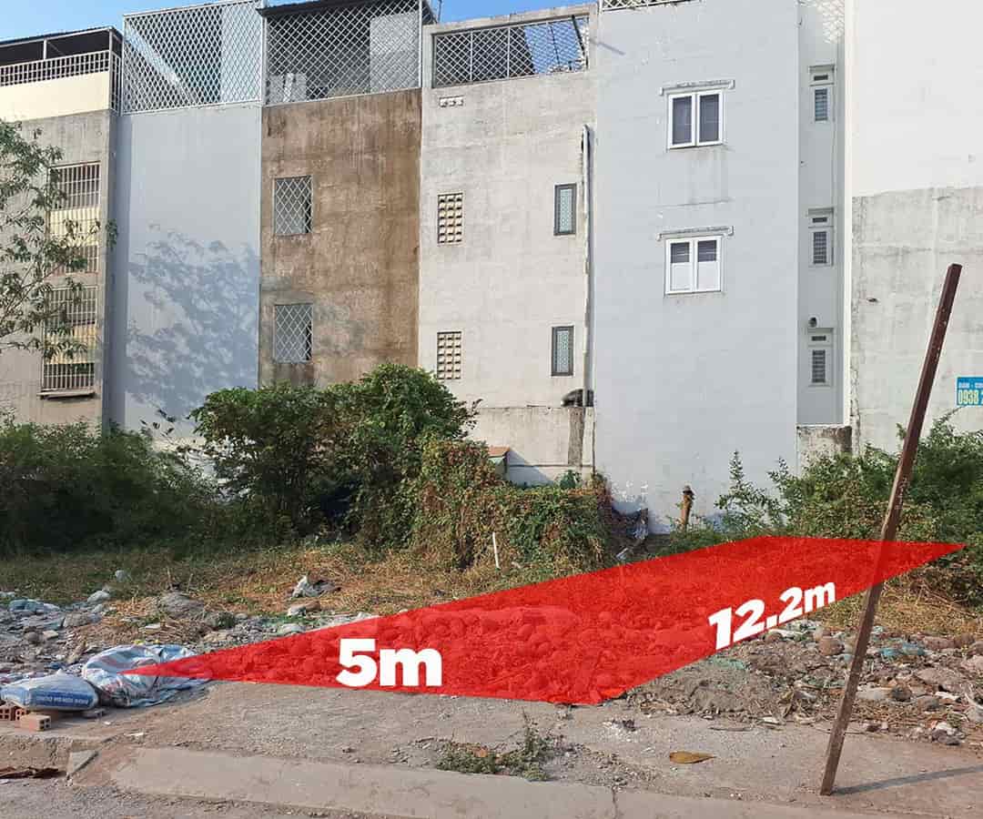 Đất diện tích hợp lý, nhỉnh 100tr/m2, 5x12.2m, đường 8m, khu an ninh phường Phú Thuận