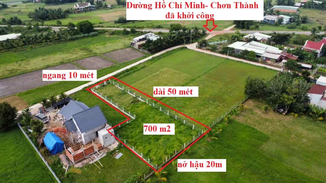 Lô đất xây nhà vườn 700m2, huyện Đức Hòa, tỉnh Long An, giá rẻ