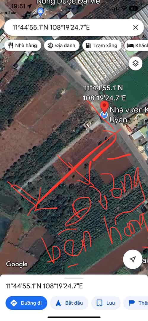 Bán lô đất 2 mặt tiền đẹp vị trí đắc địa tại xã N thôn hạ, Huyện Đức Trọng, Lâm Đồng