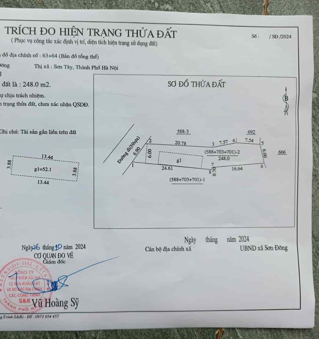 Đất đẹp, giá tốt, vị trí đắc địa tại đường Cao Sơn, xã Sơn Đông, TX Sơn Tây, TP HN