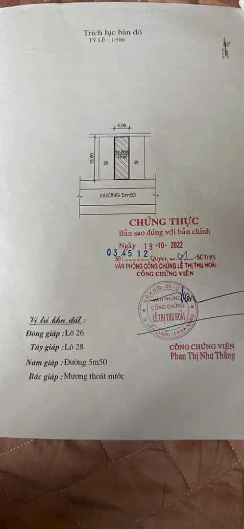 Bán đất đường Ngọc Hồi, sát Lý Thái Tông