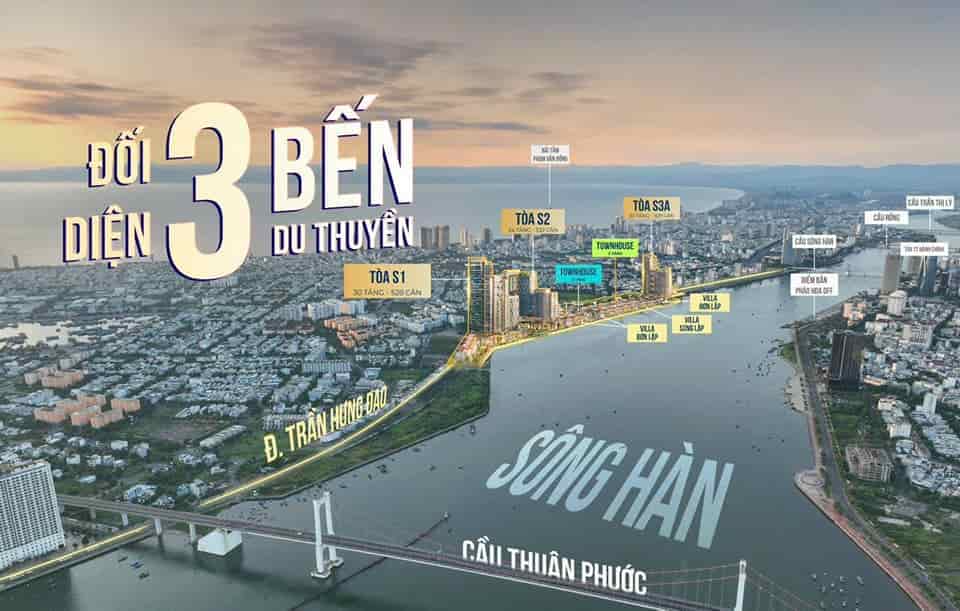 Căn hộ ven sông Hàn Sun Symphony Đà Nẵng tòa S3 view trực diện sông, pháo hoa, giá trực tiếp CĐT