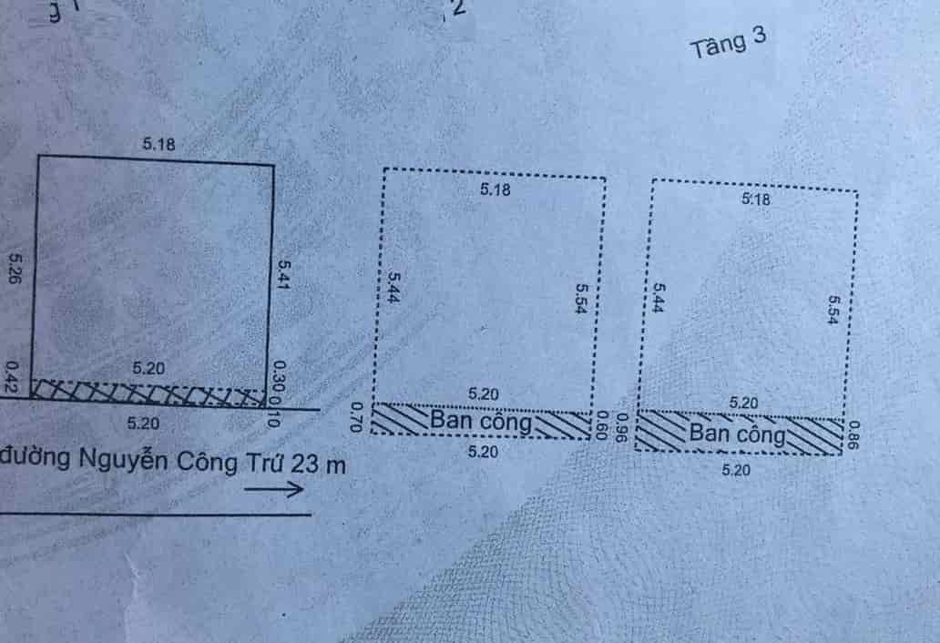 Nhà Nguyễn Công Trứ kiệt 3m cách mặt tiền 25m, ô tô đậu, gần biển, 3 mê cứng, 2.6 tỷ