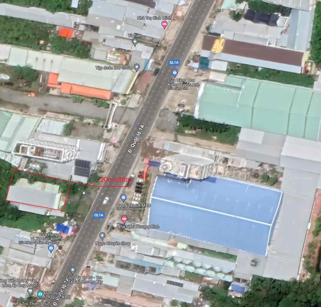 Chính chủ cần bán nhanh đất trên đất có nhà kho tại đường Nguyễn Tất Thành, phường 8, Cà Mau