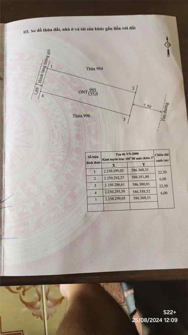 Chính chủ cần bán đất Gia Thịnh B13.15, đường thông lên 477,  xã Gia Thịnh, Gia Viễn, Ninh Bình