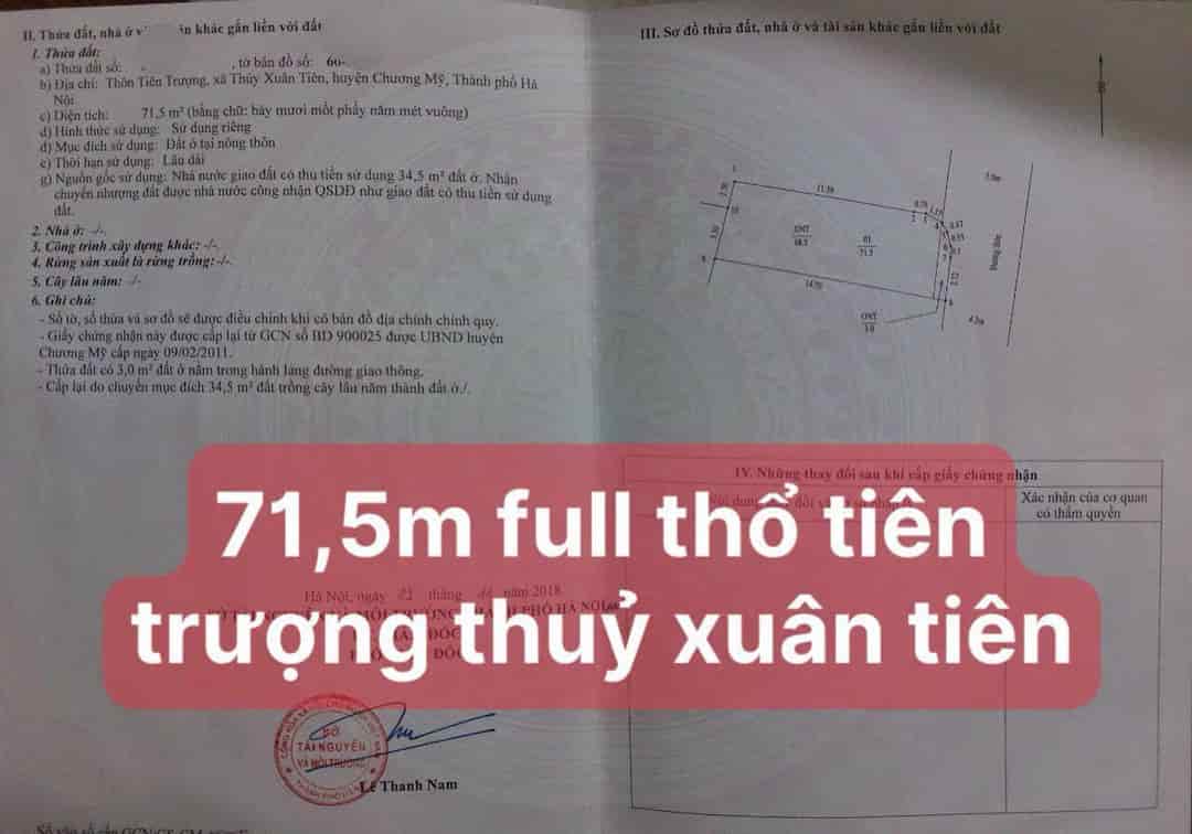 Hàng đẹp vừa túi tiền 71,5m đất full thổ cư, đường xe tải đánh võng, xung quanh toàn biệt thự , nghỉ