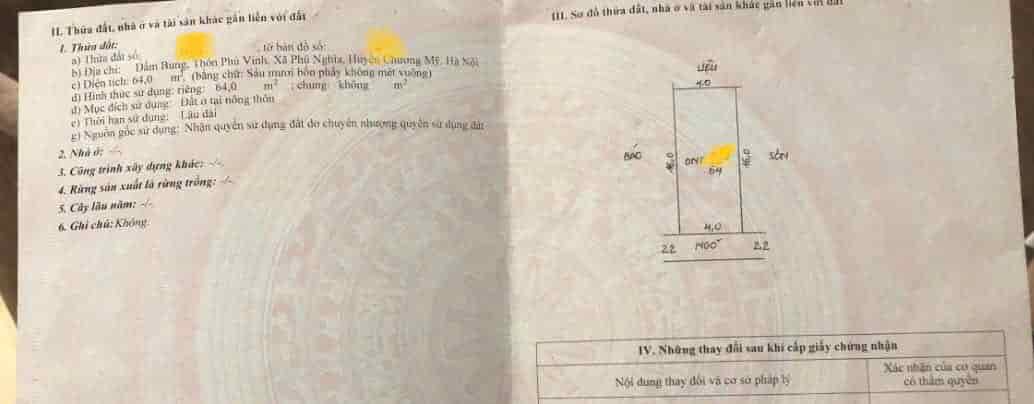 Giá đầu tư rẻ nhất thị trường 64m2 đất tại khu công nghiệp Phú Nghĩa giá nhỉnh 1 tỉ