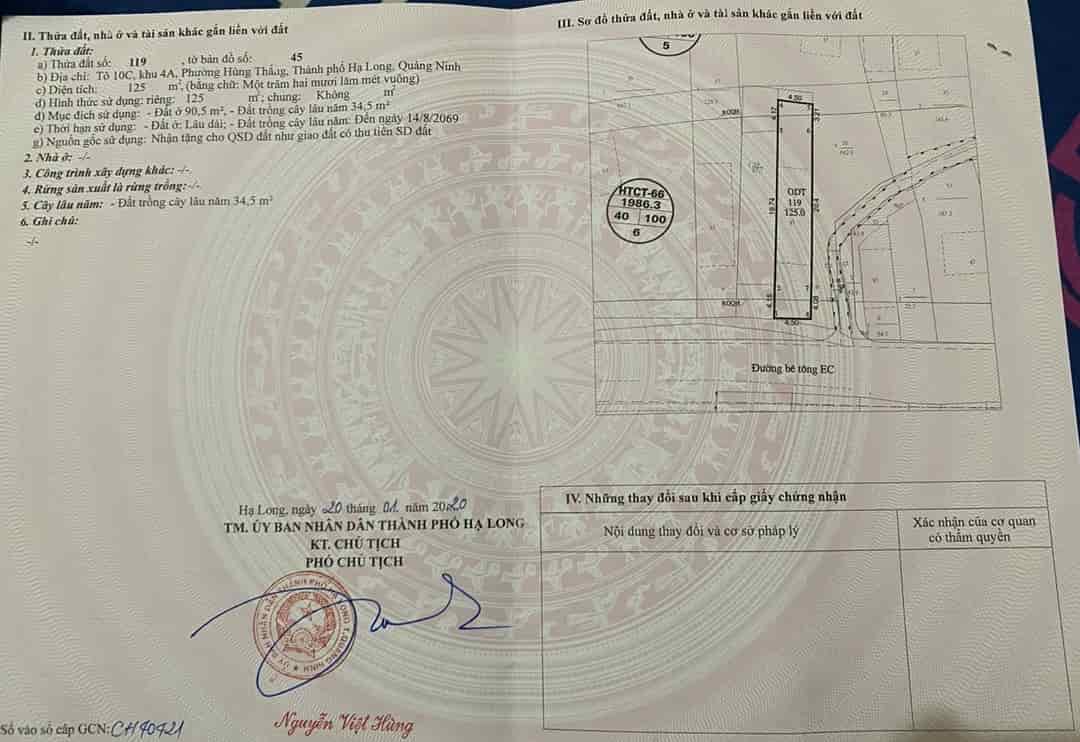 Cần bán lô đất hướng biển - hướng nam. Rẻ hơn đất dự án sát bên hàng trục gíá. Trên đất có nhà cấp 4 rộng ở