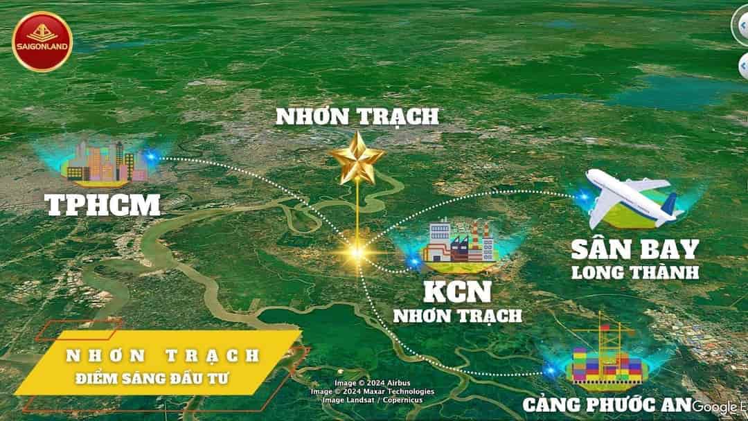 Saigonland Nhơn Trạch, Đồng Nai, đất nền sổ sẵn khu đô thị mới Phước An Nhơn Trạch
