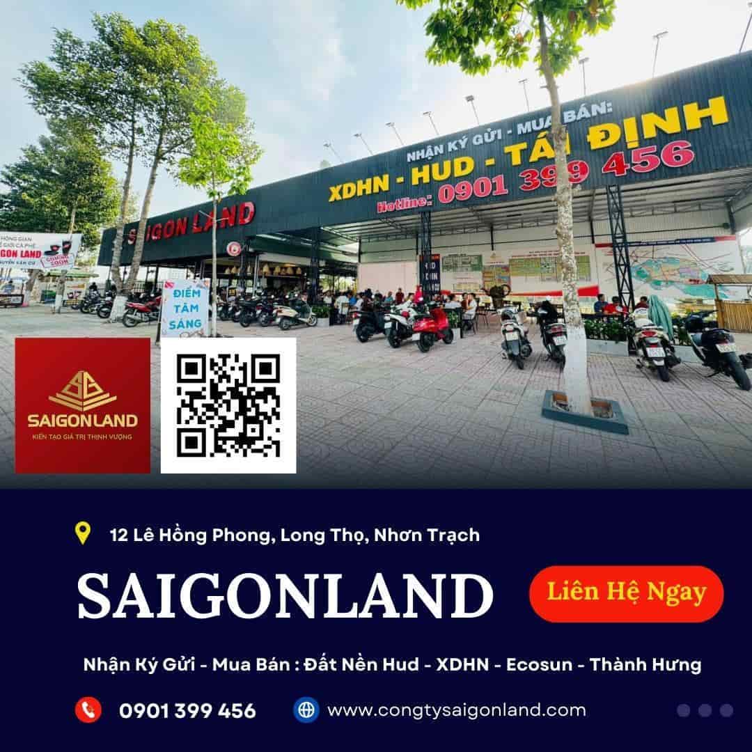 Mua bán đất dự án Hud Nhơn Trạch Saigonland Nhơn Trạch đất nền sổ sẵn giá rẻ