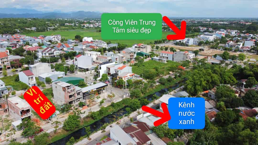 Bán đất mặt tiền Bàu Vá, view kênh, sát công viên siêu đẹp