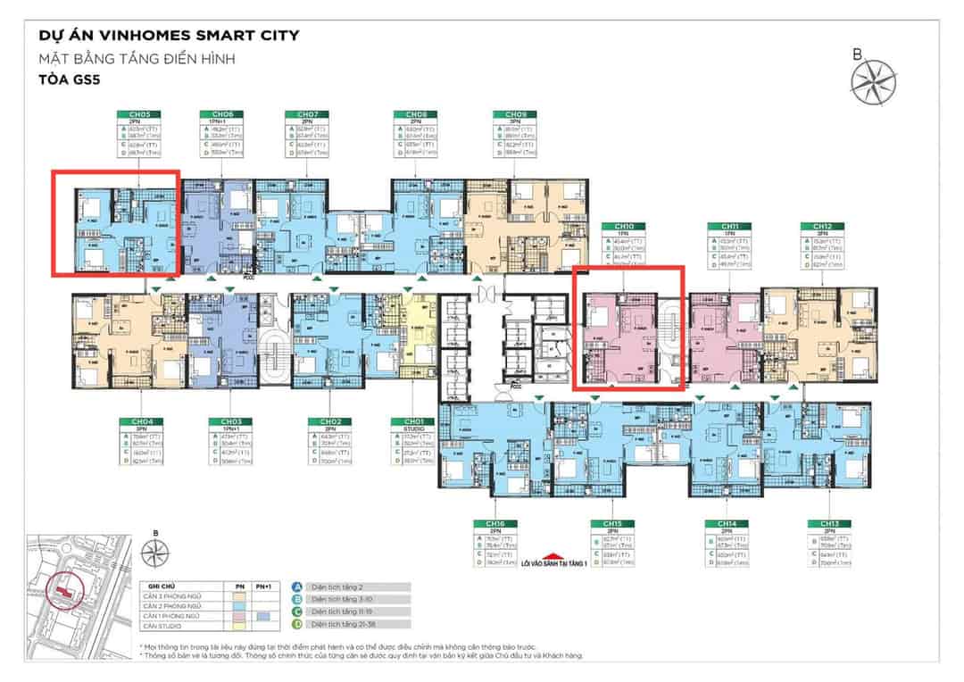 Bán căn hộ hiếm chính chủ 1 PN dự án GS5 Vinhome smartcity