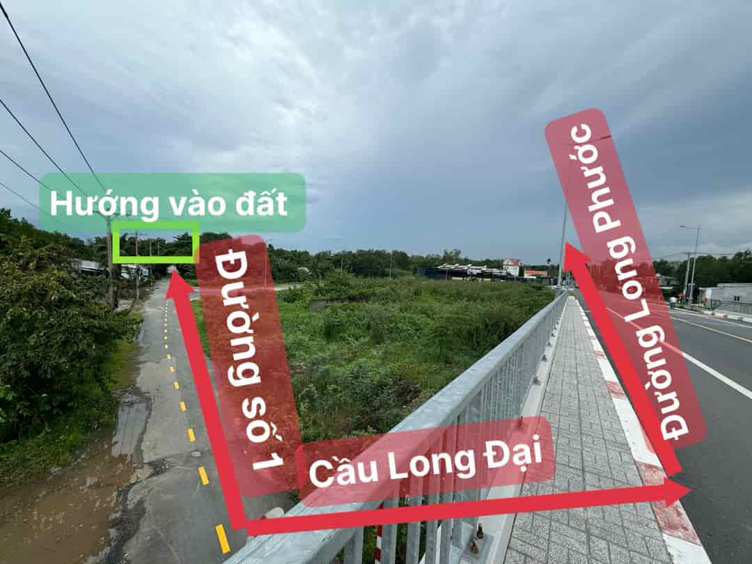 Bán đất ngộp 4,5x30 9m mặt tiền đường số 1 Long Phước, TP Thủ Đức giá 6,6 tỷ