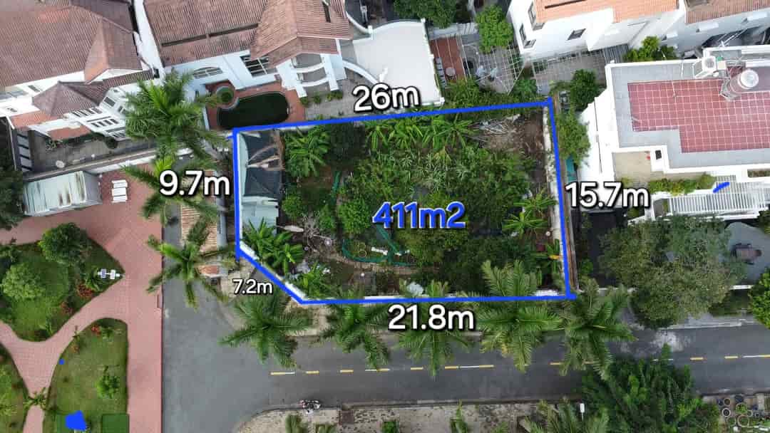 Lô đất góc 2mt khu Compound Rivermark quận 2, view trực diện Landmark 81, dt 16x27m, cn 411m