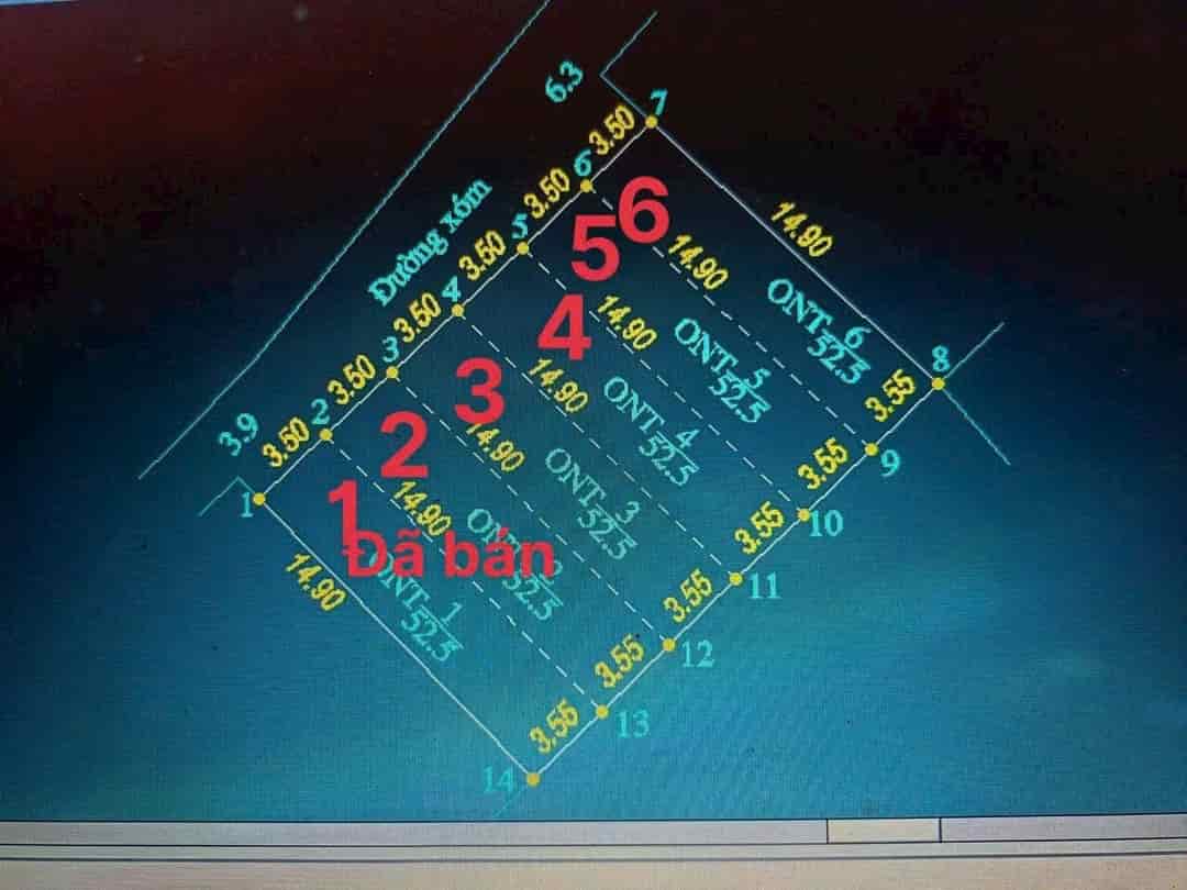 Chính chủ gửi bán lô đất 52.5m2 cạnh đường ql6 tại Trung Hoà, Chương Mỹ, Hà Nội, ô tô vào