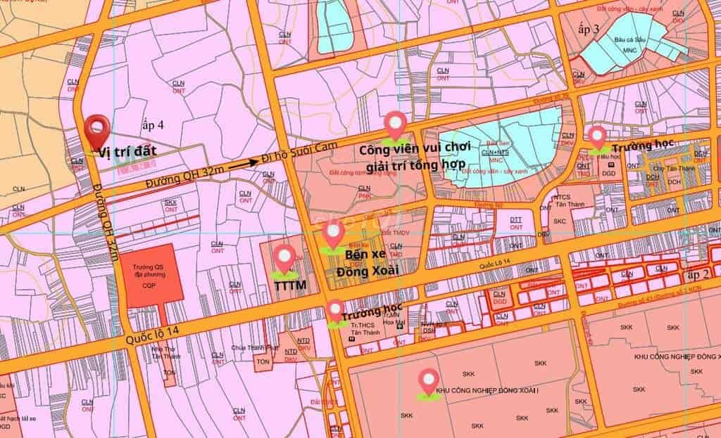 Khu dân cư Tân Thành nơi an cư và đầu tư lý tưởng ngay trung tâm TP Đồng Xoài giá chỉ 2tr8/m2