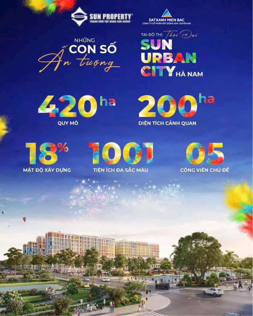 Nhận bảng giá biệt thự, liền kề Sun Urban City Hà Nam