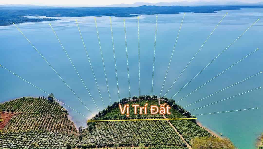 Bán đất view hồ 3 Mặt tiền, cách chợ và trường cấp 1,2,3 chỉ 1,6 km, xe hơi vào tận nơi, đã có sổ hồng riêng,