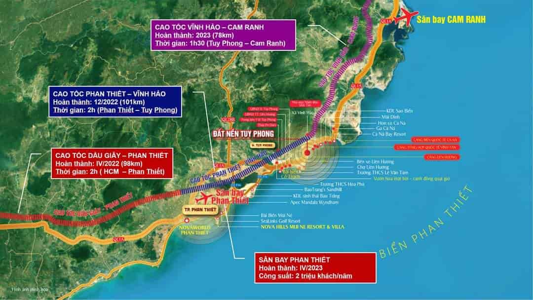 Đất nền ven biển Tuy Phong, Bình Thuận giá đầu tư, chỉ từ 1 tỷ/lô