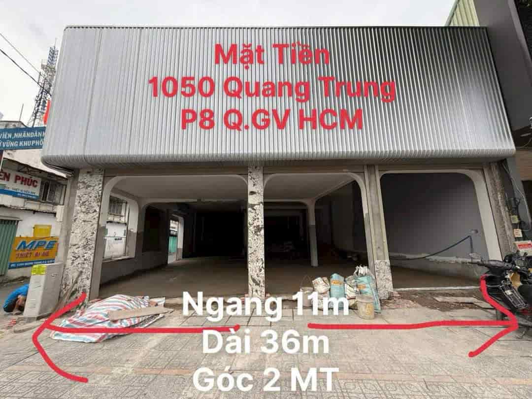 Bán nhà 2 lầu 11x36, góc 2 mặt tiền Quang Trung, P8, Gò Vấp, giá bán 45 tỷ