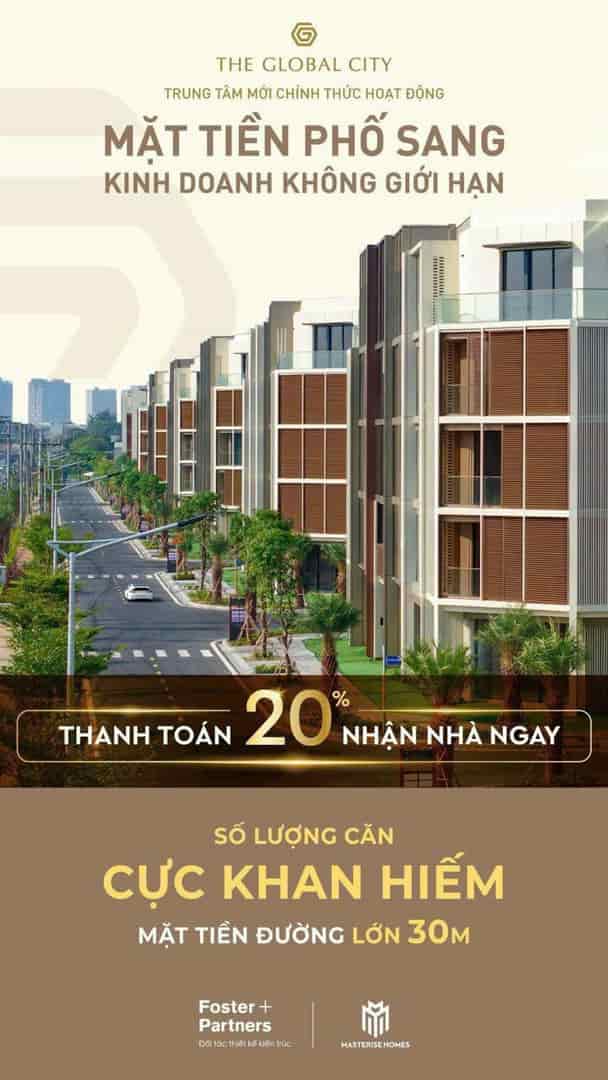 The Global City nhà phố sang, ưu đãi vàng