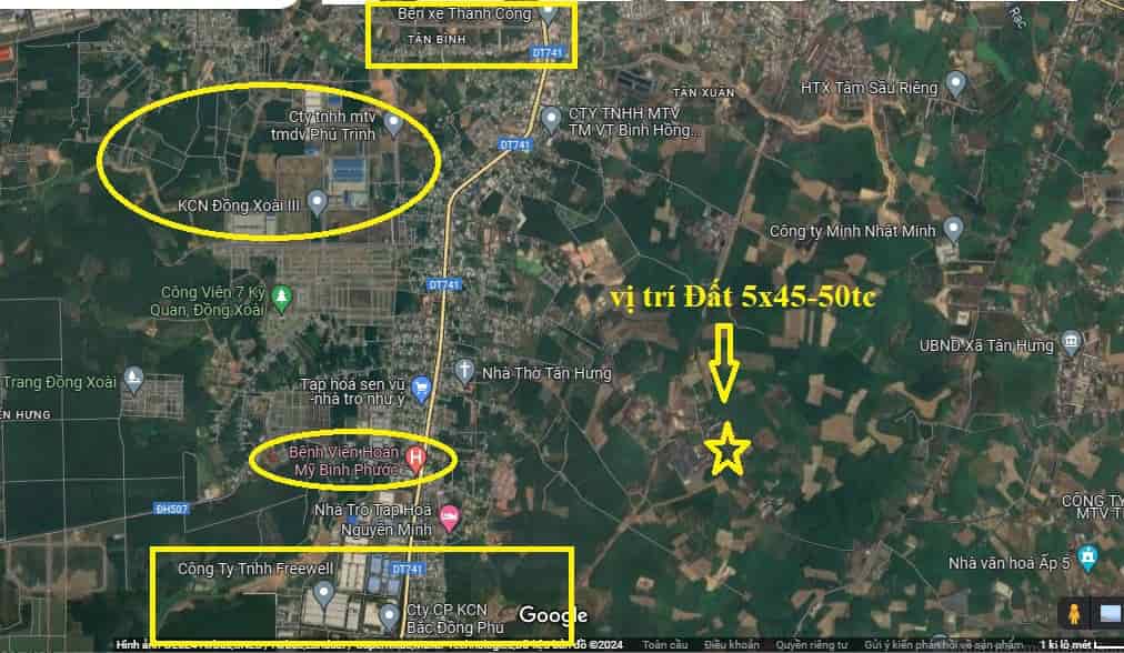 Ra 5 lô đất ngay trung tâm thành phố Đồng Xoài Bình Phước