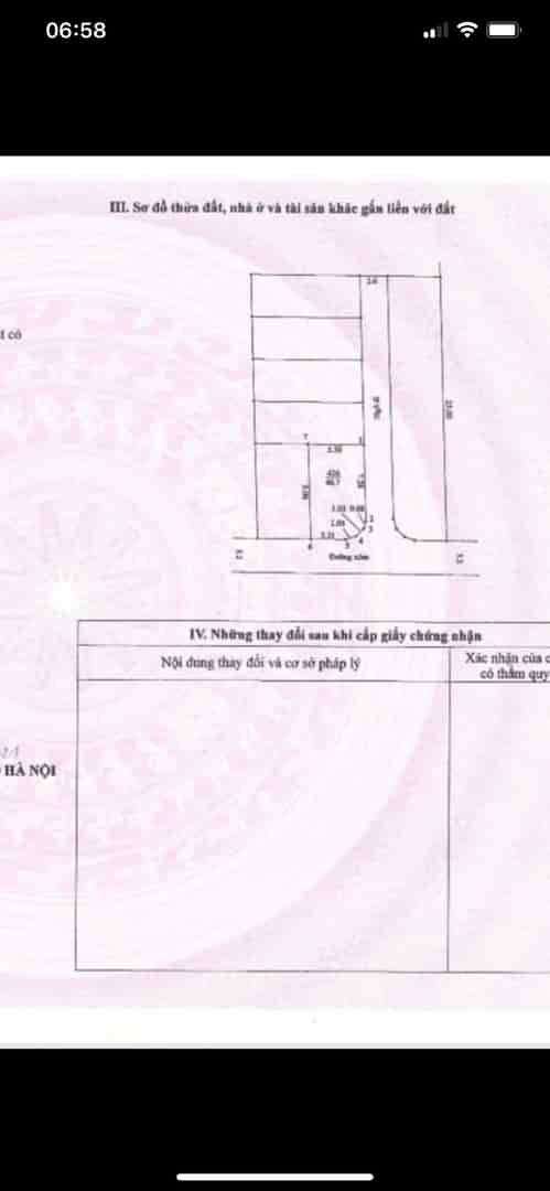 46.7m đường ô tô  đỗ cửa, lô góc hai mặt tiền